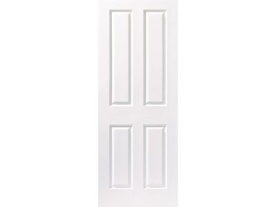 White Primed 4 Panel Grained FD30 Fire Door 1981 x 838 FSC