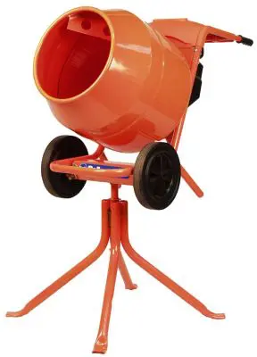 Home 8 Belle MINI 150 Mini Concrete Mixer with a 2.5 hp Honda Engine and Stand