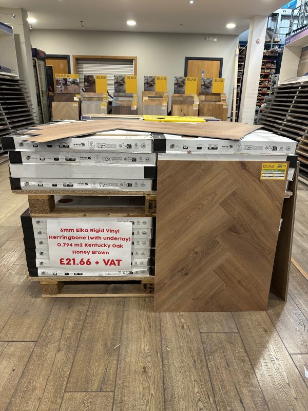 Home 6 6mm ELKA Rigid vinyl Kentucky Oak Honey Brown VFHBU40378