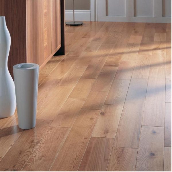 Home 3 18MM Elka Solid Rustic Lacquered Oak Flooring 130mm 2.184m2 per pack